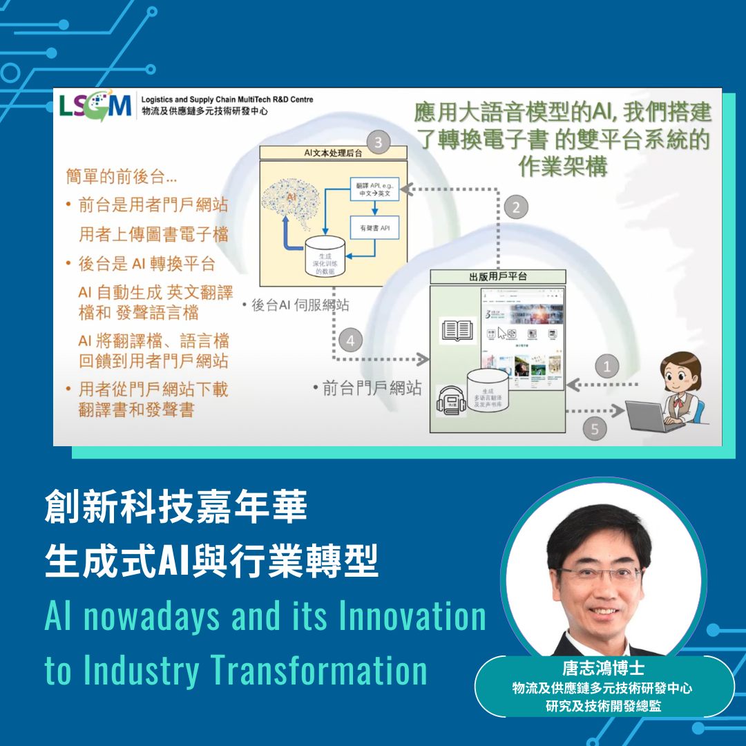 出版3.0－香港智能電子書庫」創新科技嘉年華網上講座上- HKRRLS